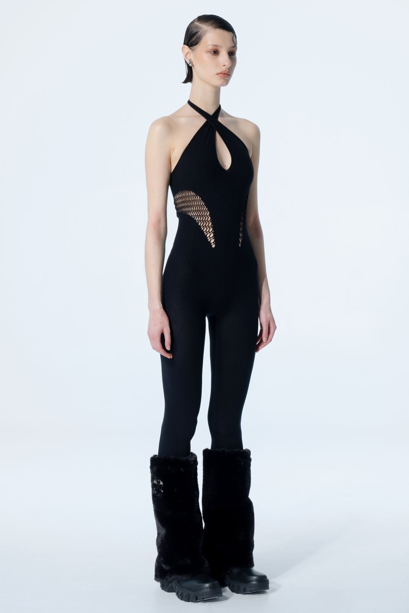 I SAW IT FIRST Black Ribbed Collared Long Sleeve Unitard - ShopStyle  Jumpsuits & Rompers