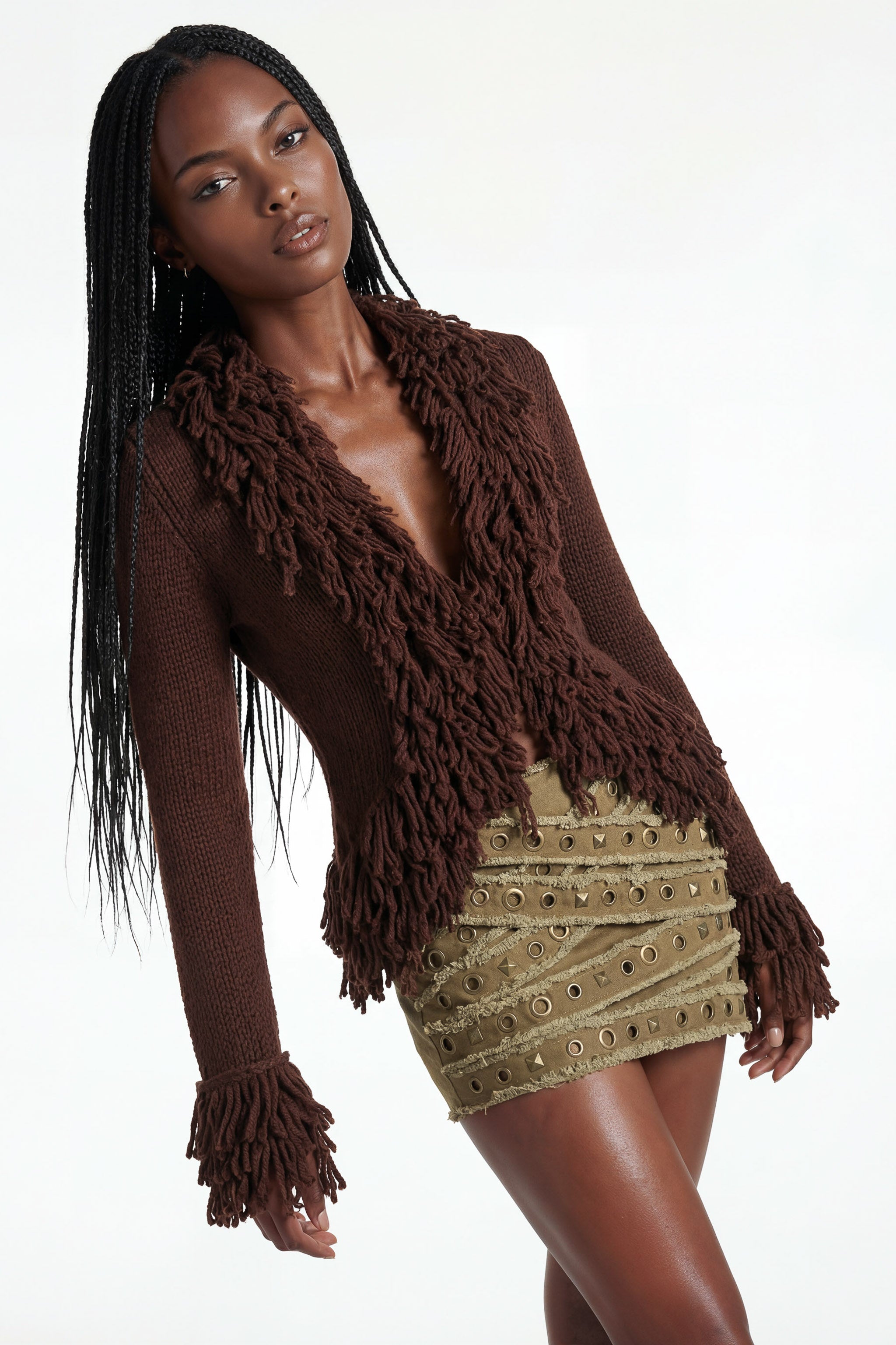 Vere Cardigan - Brown – THE KRIPT