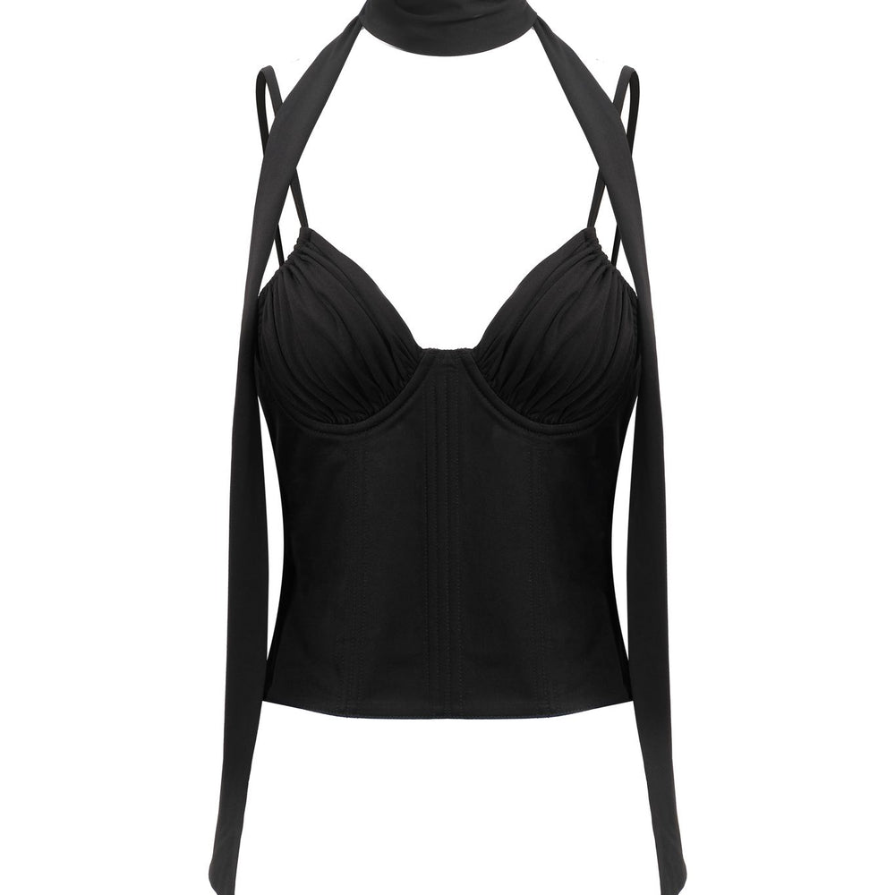 Maddie Corset Top - Black